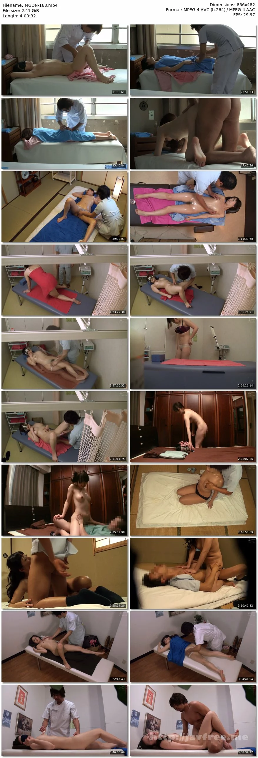 [HD][MGDN-163] 性感マッサージの虜になった妻たち 12名 4時間